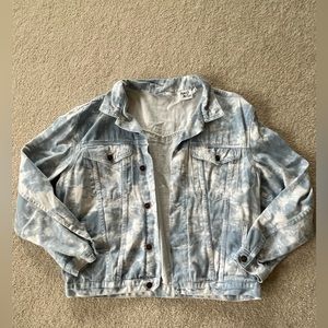 Princess Polly Blue and White Denim Jacket
